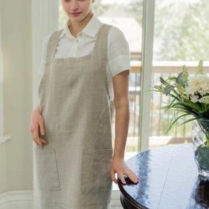 Linen-blend Apron for Cooking or Creating